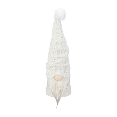 Northlight 16in Led Lighted White Knit  Christmas Gnome