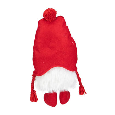 Northlight 18-Inch Red And White Plush Tabletop Sitting Christmas Christmas Gnome
