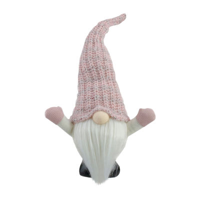 Northlight 14in Pink Led Lighted Rattan Round Christmas Gnome