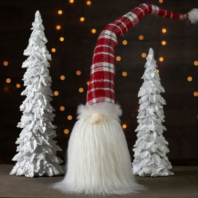 Northlight 29.5-Inch Red And White Tabletop Santa Claus Sitting Christmas  Decoration Christmas Gnome