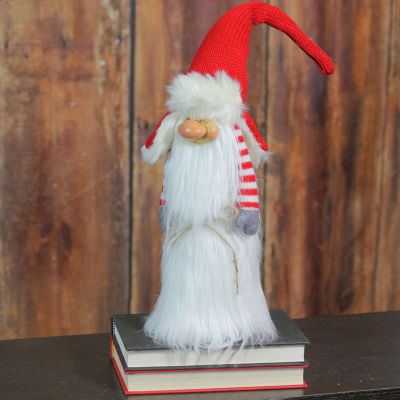 Northlight 22in White And Red Slim Santa  Christmas Tabletop Decor Gnome