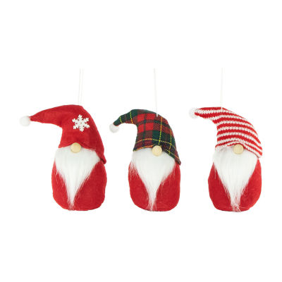 Northlight Set Of 3 S Plush Christmas 4.5in Gnome