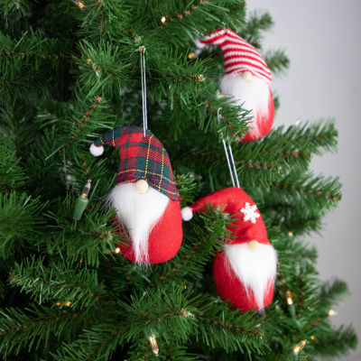 Northlight Set Of 3 S Plush Christmas 4.5in Gnome