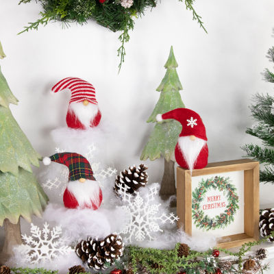 Northlight Set Of 3 S Plush Christmas 4.5in Gnome
