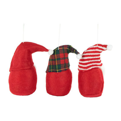 Northlight Set Of 3 S Plush Christmas 4.5in Gnome