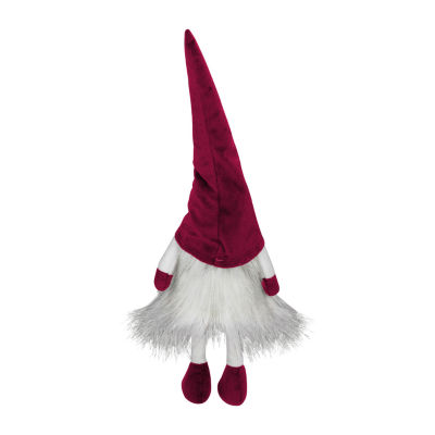 Northlight 20in Lighted Red And White Sitting  Tabletop Christmas Decoration Gnome