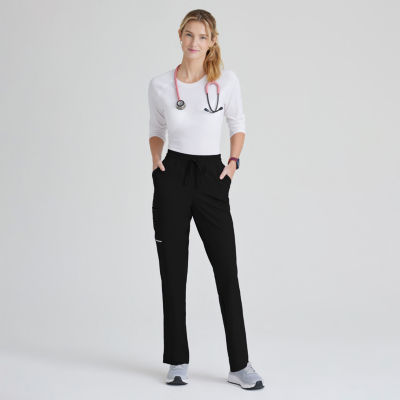 Skechers Reliance 4-Pocket Womens Plus Tall Stretch Fabric Moisture Wicking  Scrub Pants