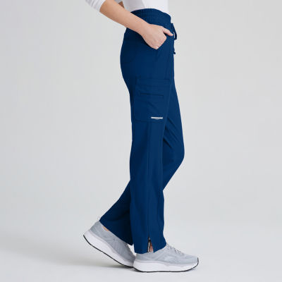 Skechers Gamma 6-Pocket Womens Plus Tall Stretch Fabric Moisture Wicking Scrub  Pants