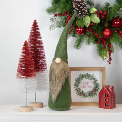 Northlight 19in Forest Green Christmas  Tabletop Decoration Gnome