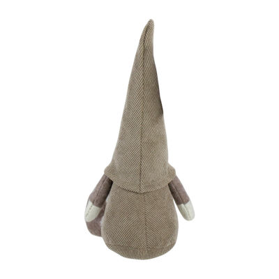 Northlight 10in Brown And White Sitting  Christmas Tabletop Decoration Christmas Gnome