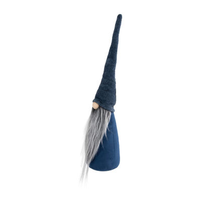 Northlight 19in Navy Blue Standing Christmas  Tabletop Decoration Christmas Gnome