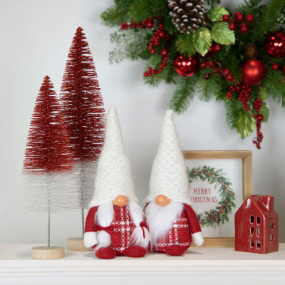 Northlight 10in Red And White Nordic Girl  Christmas Decoration Christmas Gnome