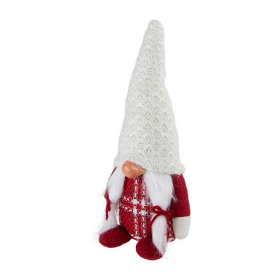 Northlight 10in Red And White Nordic Girl  Christmas Decoration Gnome