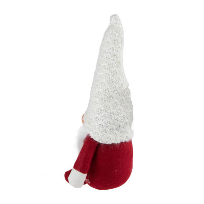 Northlight 9.5in Red And White Plaid Boy  Christmas Decoration Gnome