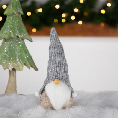 Northlight 8.25in Beige And Gray  Christmas Gnome