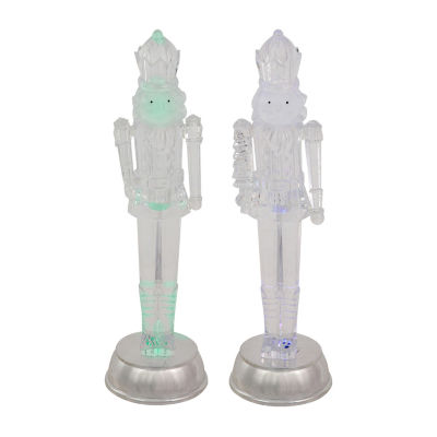 Northlight Lighted Figurines 12.5-Inch 2-pc. Plays Music Christmas Nutcracker