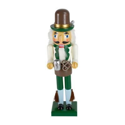 Northlight 14in Green And Cream Wooden German Christmas Nutcracker