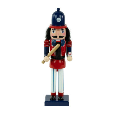 Northlight 14in Red And Blue Wooden  Baseball Player Christmas Nutcracker