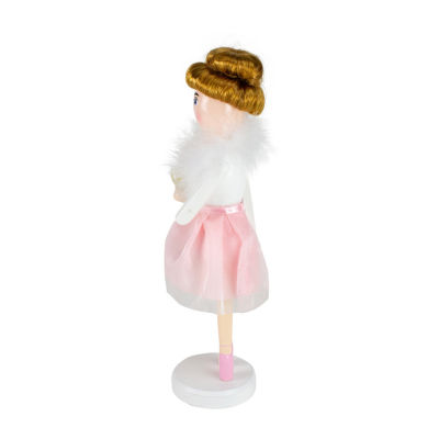 Northlight 14in Pink Wooden  Ballerina Christmas Nutcracker