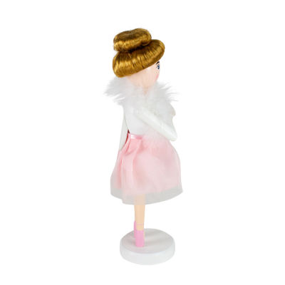 Northlight 14in Pink Wooden  Ballerina Christmas Nutcracker