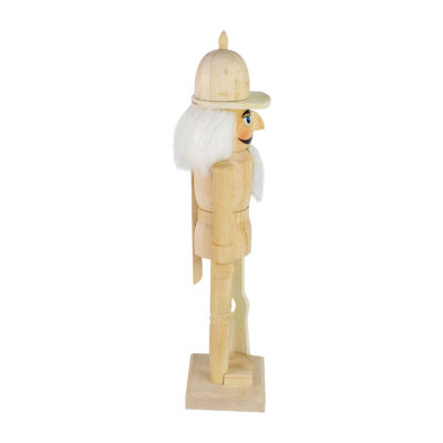 Northlight 15in Unfinished Paintable Wooden  With Rifle Christmas Nutcracker