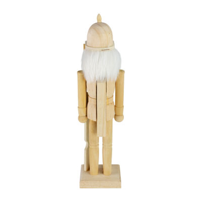 Northlight 15in Unfinished Paintable Wooden  With Rifle Christmas Nutcracker