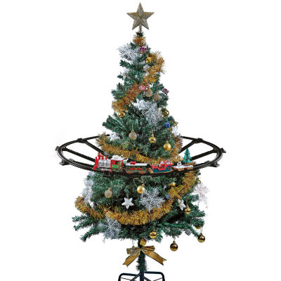 Northlight 31pc Battery Operated Lighted And Animated Tree Train Set With Sound Christmas Tabletop Decor