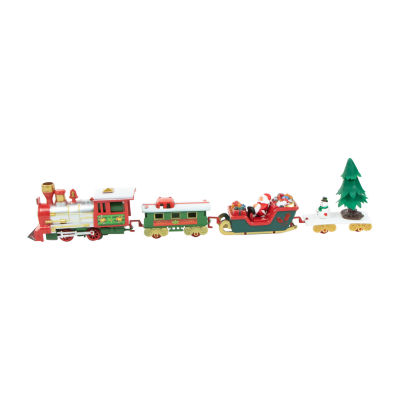 Northlight 31pc Battery Operated Lighted And Animated Tree Train Set With Sound Christmas Tabletop Decor