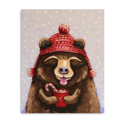 Lumaprints Hot Chocolate Bear Canvas Art