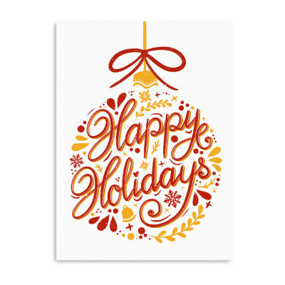 Lumaprints Happy Holidays Canvas Art