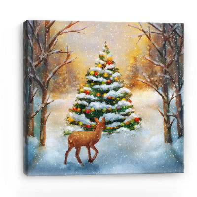 Lumaprints Christmas Tree Canvas Art