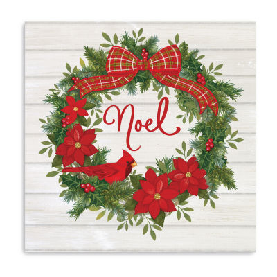 Lumaprints Noel Wreath Canvas Art