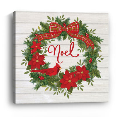 Lumaprints Noel Wreath Canvas Art