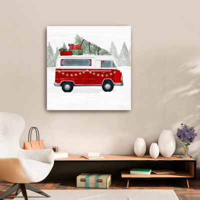 Lumaprints Yuletide Camper Iv Canvas Art