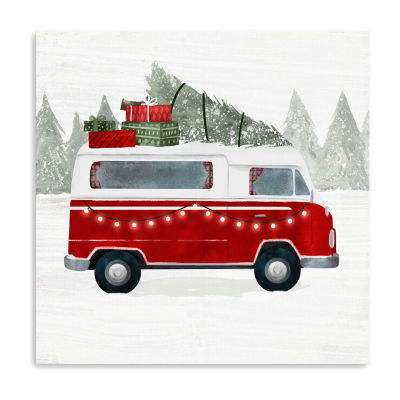 Lumaprints Yuletide Camper Iv Canvas Art