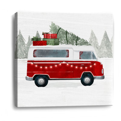 Lumaprints Yuletide Camper Iv Canvas Art