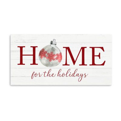 Lumaprints Home For The Holidays Canvas Art