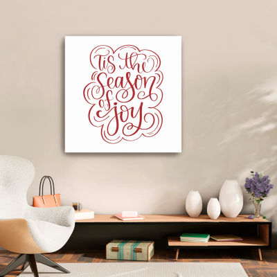 Lumaprints Tis The Season Of Joy Canvas Art