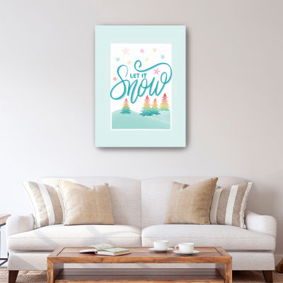 Lumaprints Let It Snow Canvas Art