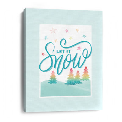 Lumaprints Let It Snow Canvas Art