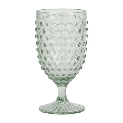 Martha Stewart Chauncey 4-Pc Hobnail Glass Goblet