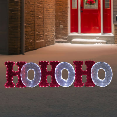 Northlight 76.75in Led Lighted Ftho Ho Hoft Christmas Yard Art