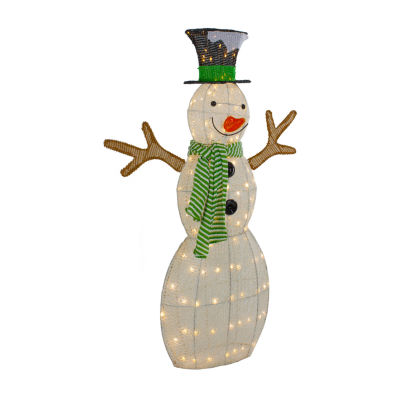 Sisal Snowman Outdoor Decor