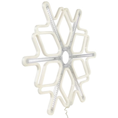 Northlight 23.25in Cascading Lighted Snowflake Christmas Yard Art