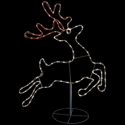 Northlight 36in Lighted Running Reindeer Silhouette Decor Christmas Holiday  Yard Art