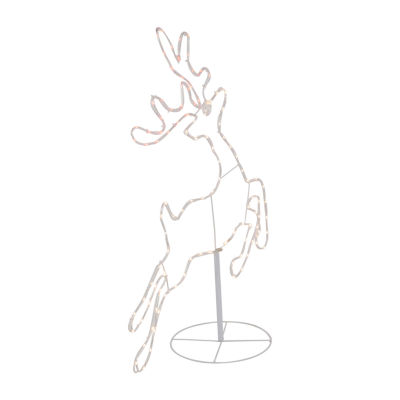 Northlight 36in Lighted Running Reindeer Silhouette Decor Christmas Yard Art