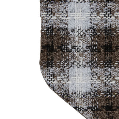 Northlight 18in Brown And White Buffalo Plaid Christmas Stocking