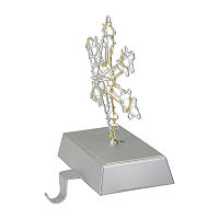 Northlight 7.5in Led Lighted Silver Wired Snowflake Christmas Stocking Holder, One Size, Silver