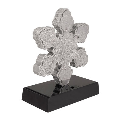 Northlight Silver Glittered Led Lighted Snowflake  7in Christmas Stocking Holders