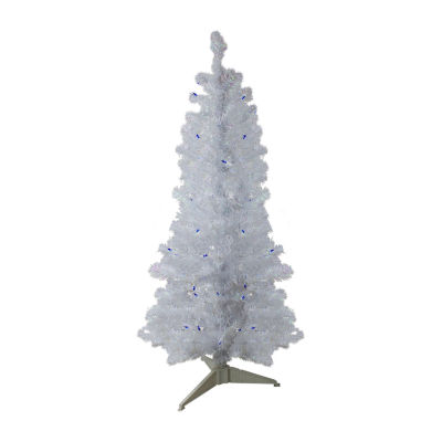 Northlight Medium Artificial Blue Lights 4 Foot Pre-Lit Pine Christmas Tree